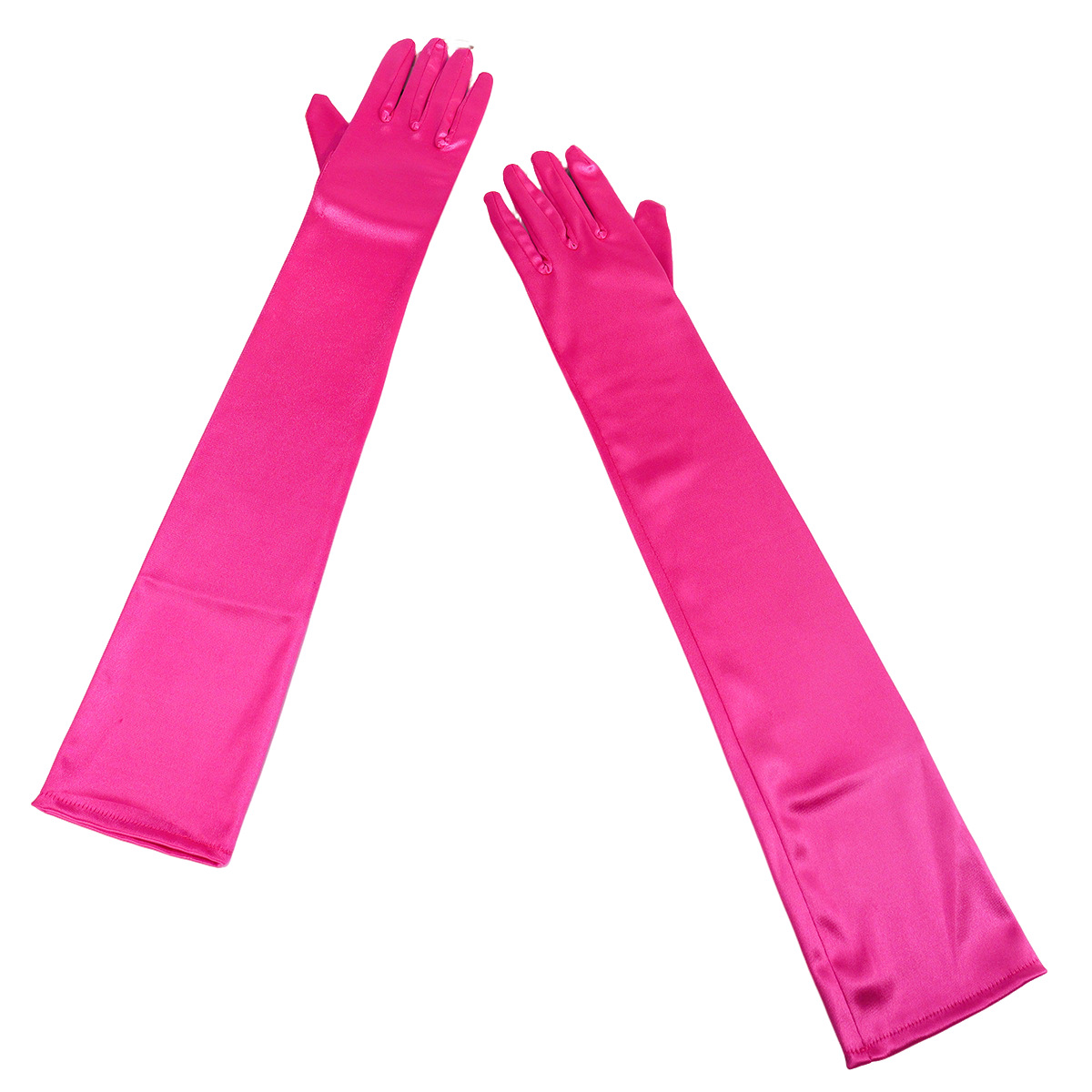 Cosplay elástico de seda extra largo transfronterizo, guantes de boda de presentación de cena sexy de Halloween para damas