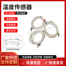 进口PT100 PT1000铂电阻温度传感器感温线 热电偶温度传感器批发