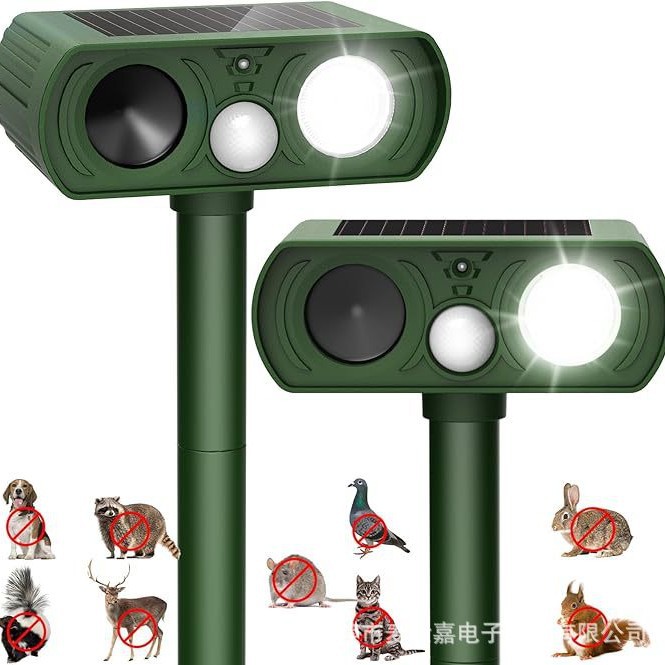 Repelente ultrasónico para ratones, repelente de animales con energía solar, repelente de animales para exteriores, repelente de pájaros, repelente de serpientes, repelente de mosquitos image 3