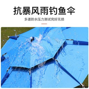 Giant Fin King Fishing Umbrella 2.6 Multi-directional Rainproof Big Fishing Umbrella 2023 New Thickened Sunscreen Rainproof Fishing Hole Mask