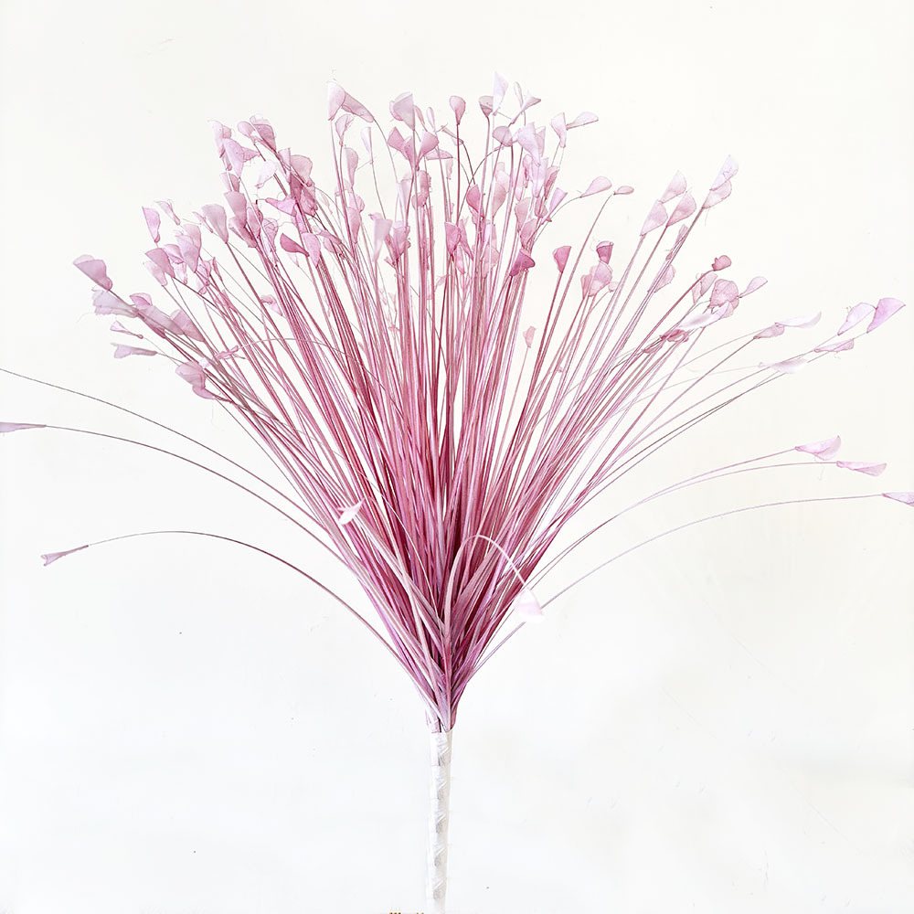 Fábrica directa flores artificiales brillantes de color pavilón plantas accesorios de diseño de flores de caña hojas de cebolla hierba decoración de boda image 9