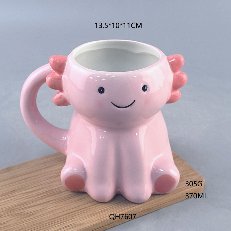 Cerámica creativa transfronteriza 3D Taza de animales Taza de alce Taza de pulpo Taza de perezoso Taza de cerámica encantadora Taza de cerámica Artesanía de cerámica