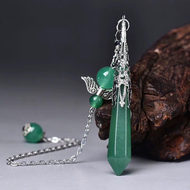Hexagonal organic crystal pendant, accessory, Birthday gift