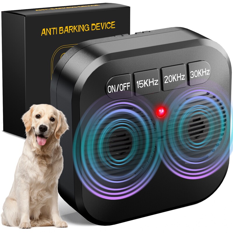 新款超声波止吠器 室内户外驱狗器 双超声波头|undefined
