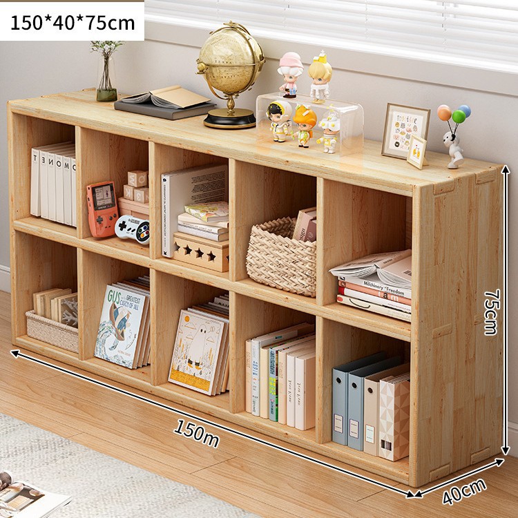 Todos los gabinetes de ventana de madera maciza, gabinetes de almacenamiento, estantes de balcón, estantes, armarios largos de una sola capa contra la pared, estanterías cortas de piso a techo