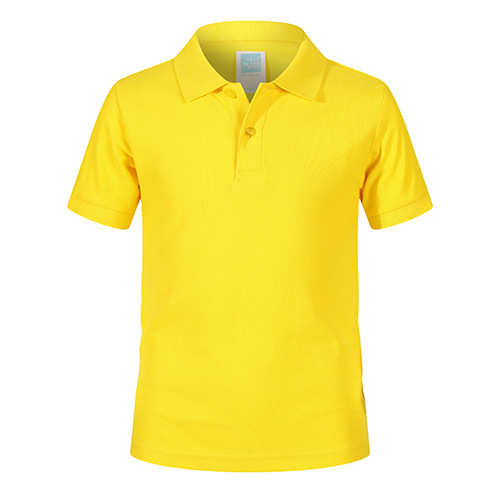 Guangzhou Cang Summer suelta color sólido rey 220g polo de manga corta de algodón puro ropa de trabajo personalizada para padres e hijos para hombres