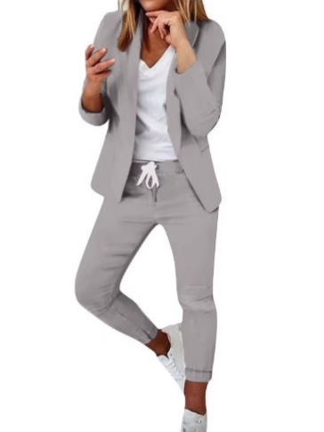 ヨーロッパとアメリカのクロスボーダー願いアマゾン独立ステーション AliExpress 新しいカジュアルファッションスーツスーツ婦人服スーツ|undefined