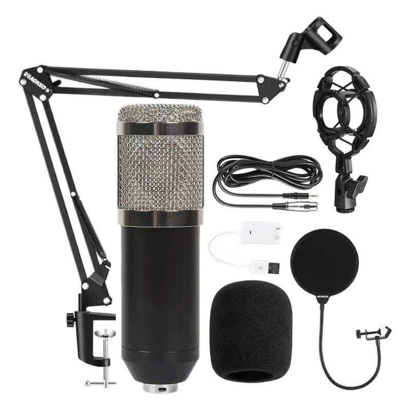 Трансграничный микрофон BM800 записывающий конденсатор микрофонный костюм анти-спрей сетевой кронштейн Якорный компьютер костюм для живой записи
