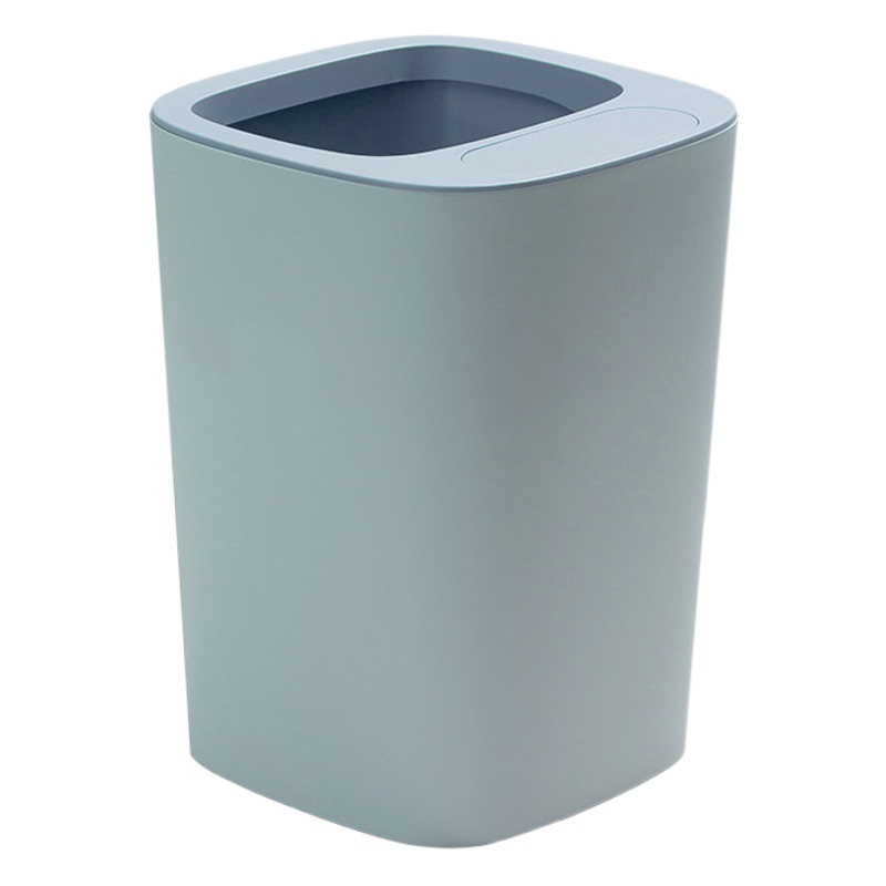 Papelera doméstica con anillo de presión Papelera sin tapa creativa para sala cocina y baño Modelo lindo para dormitorios