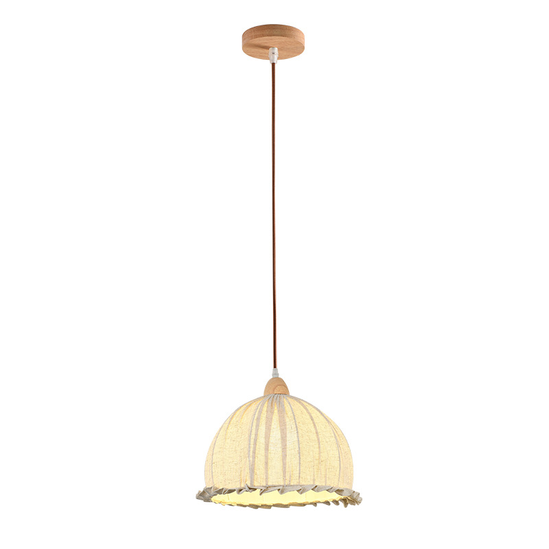 Sili estilo lámpara bar lámpara de mesa de comedor estilo japonés lámpara de mesa de tela salón lámpara de mesa redonda de algodón Lino nórdico retro país estudio