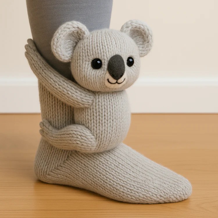跨境新品动物袜圣诞针织地板袜保暖袜Knit Crocodile Socks|undefined