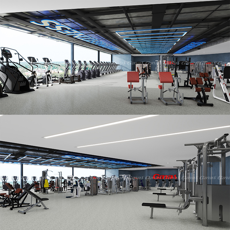 Fábrica de suministro de gimnasio alto y bajo tracción de entrenador de fuerza pull-down alto entrenador de fuerza push-down equipo de fitness