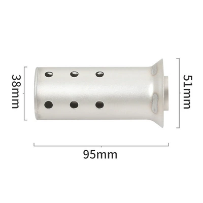 pipe 51/60 caliber silencer | Motorcycle exhaust pipe - 51mm-back-pressure-silencer