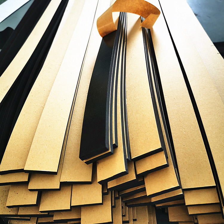 自粘eva橡胶条黑色缓冲防滑泡棉长条各种规格门窗泡棉密封静音条