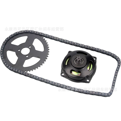 Mini Motorcycle Parts 47/49Cc Small Sports Bike Two-Stroke and Gear Plate Chain Sprocket Large Flywheel Small Chain T8F (Motorcycle transmission system parts)