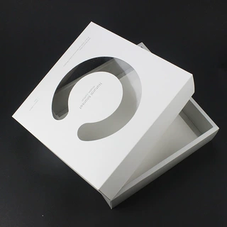 定制上下天地盖包装盒 订做彩色镂空半透明商务礼物盒 折叠月饼盒