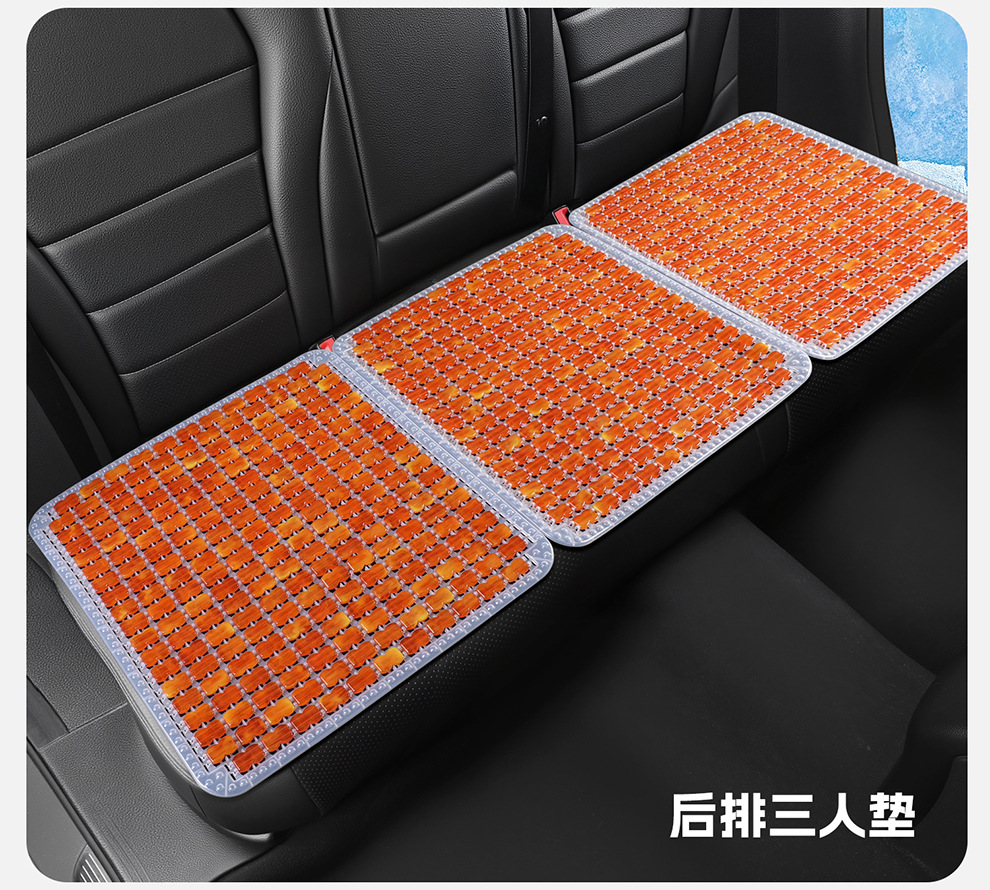 Resin Breathable Mahjong Imitation Jade Tpe Gel Car Seat Cushion Summer Cooling Pad Office Chair Cushion for Long Sitting