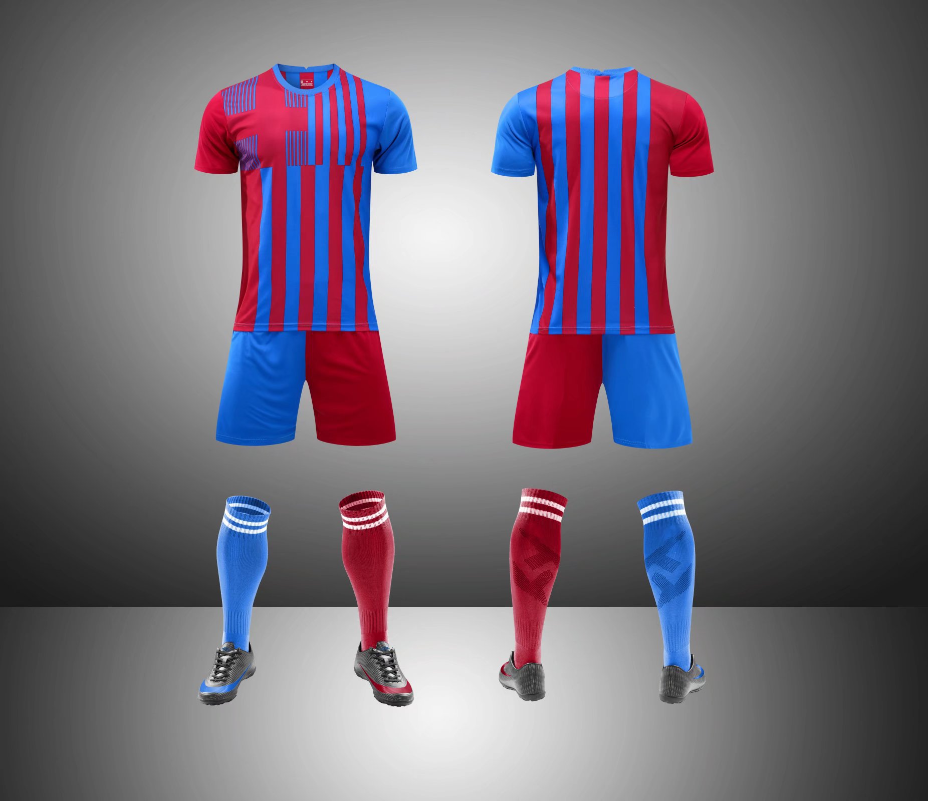 Nieuwe setnaam Voetbalwedstrijd Volwassene Kinderen Trainingstrui Borduurbaar_voghion.com