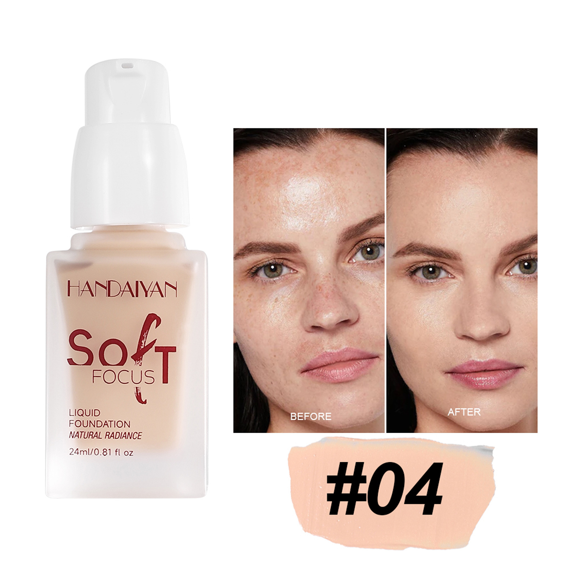 Base líquida transfronteriza opacificante duradero sin quitar el maquillaje, base humectante no pegajoso, maquillaje al por mayor.