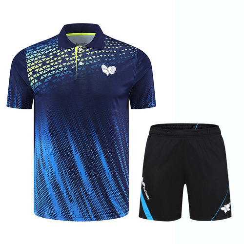 New style table tennis clothing men and women sportswear set children's student competition training short-sleeved jersey 6209 