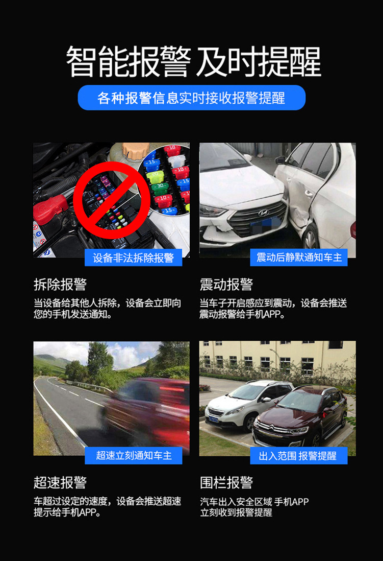 4G wiring GPS locator automobile electric motorcycle vehicle-mounted satellite anti-theft charging-free setting instrument j exclusive Logo pattern