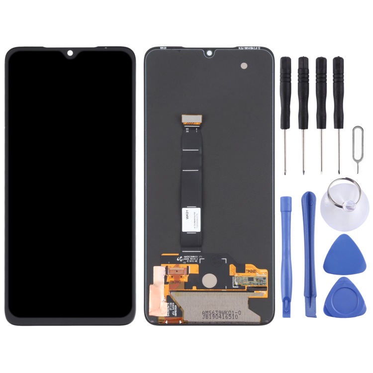 Aplicable al conjunto táctil LCD original de material AMOLED de Xiaomi Mi 9 (color: negro)