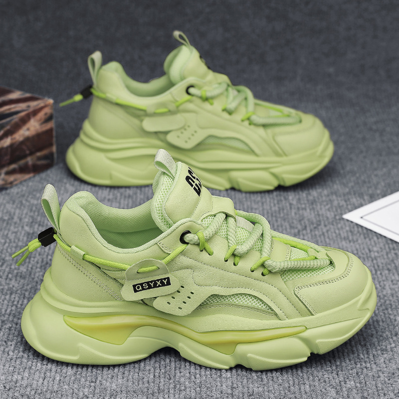 Men's Shoes Autumn 2024 New High Sense Breathable Sports Torre Shoes Dissolving Men's Thick Sole Work Casual Trendy Shoes