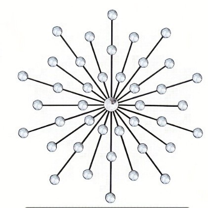 跨境高级感简约客厅铁艺金属挂钟墙壁装饰钟表挂墙时钟静音壁钟厂