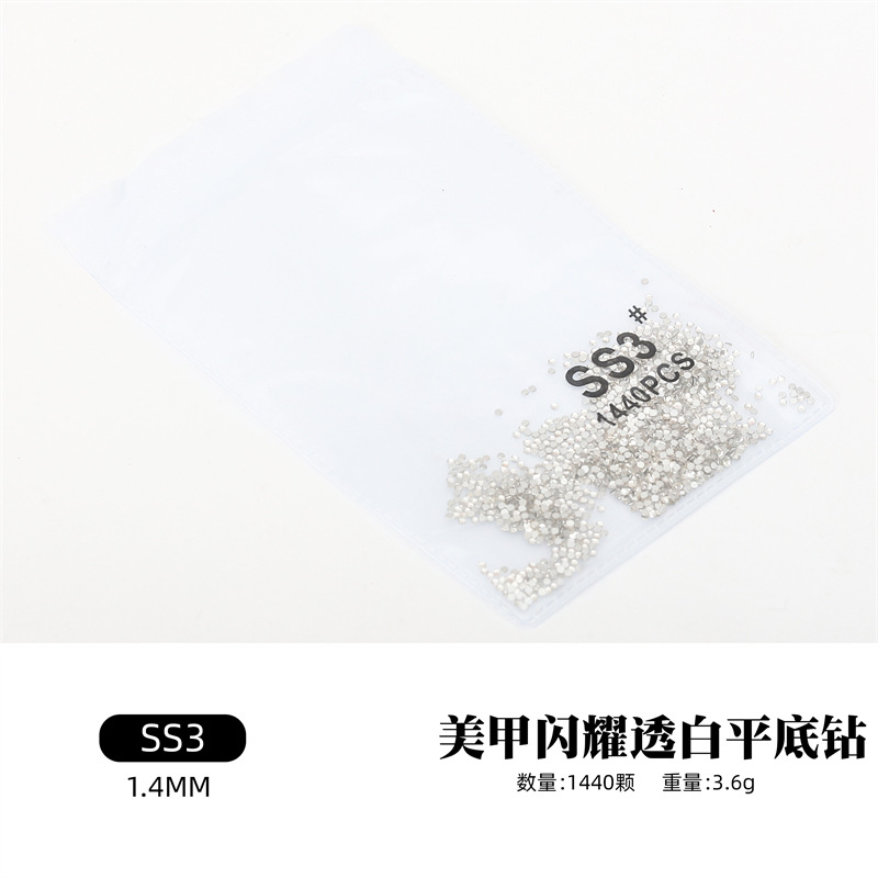 Accesorios de uñas diamante plano transparente AB diamante uñas taladro DIY decoraciones oro inferior plata inferior calidad rhinestone color mezclado diamante