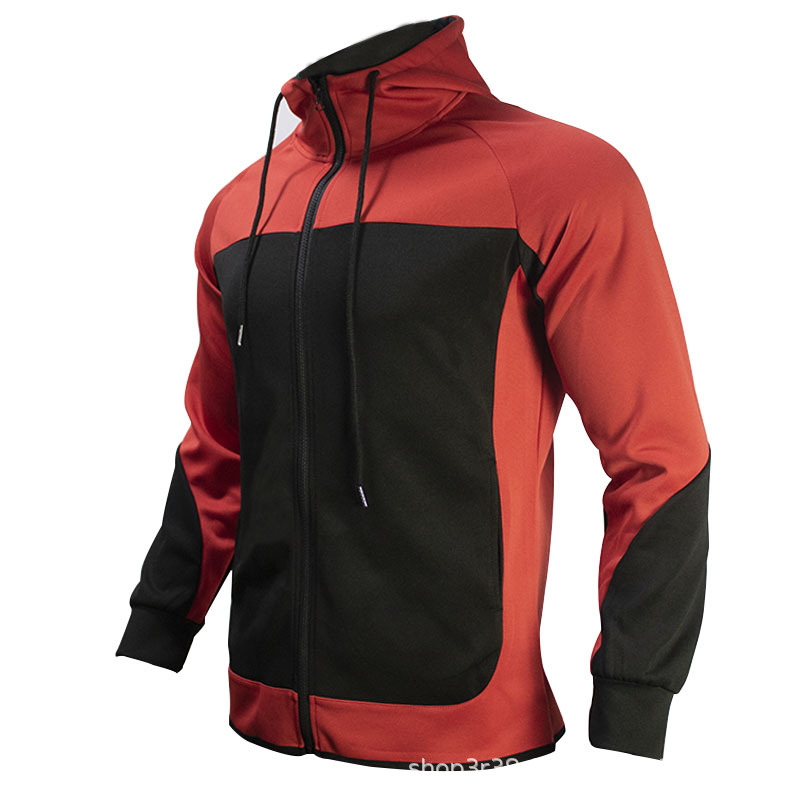 001 Felpa con cappuccio a due pezzi, stile casual, con cappuccio, marchio di moda trendy da uomo transfrontaliero, modello sportivo, autunno_voghion.com