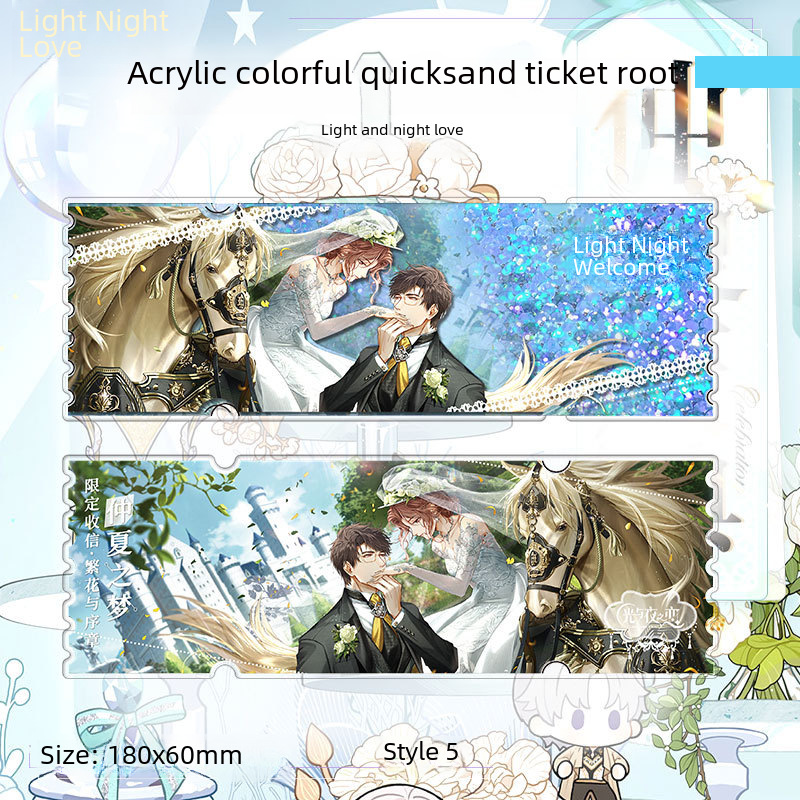 Popular anime game GenshinConcertAlbedoFlowSandTicketStickerStudentInstagramStyleBookMarkFigureTwoDimensionalMerchandise