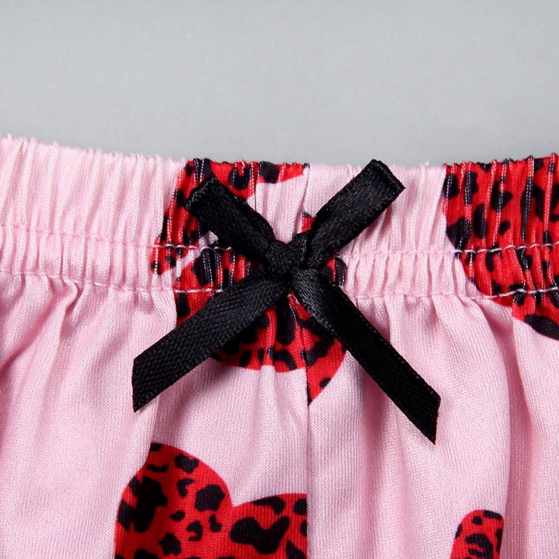 Summer Season Women's Gender Cartoon Style Style Home Women's Cartoon Style Lips Panda Watermelon Cotton Blend Polyester Shorts Co-ord Set Pajama Sets