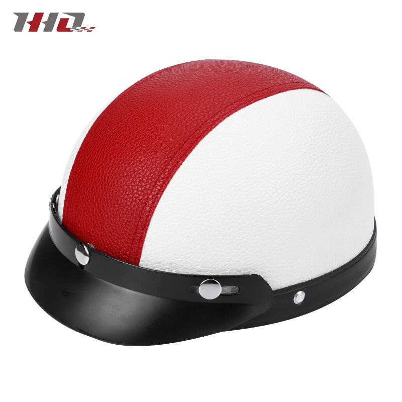 Nuevo casco eléctrico de batería casco de automóvil cuatro estaciones generales para hombres y mujeres otoño y invierno caliente fabricante de medio casco retro