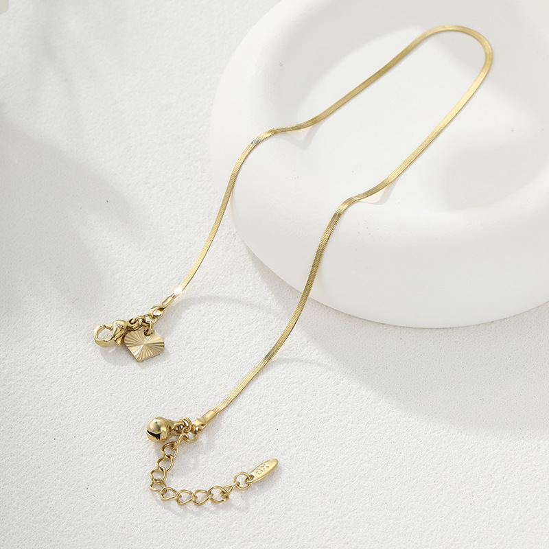 Xuping moda europea y americana campana transfronteriza tobillo de bordillo de acero inoxidable 14k nuevo estilo simple personalidad pie accesorios al por mayor