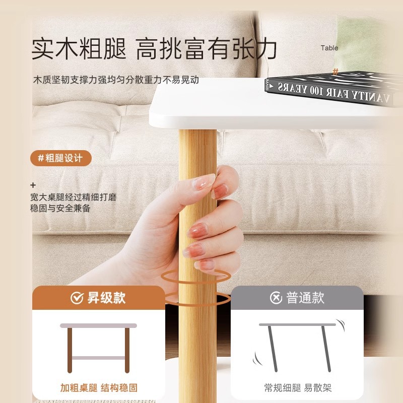 Mesa de cabecera para alquiler de habitaciones, mesa de té moderna y simple, mesa pequeña, dormitorio simple, pequeño estante de cabecera.