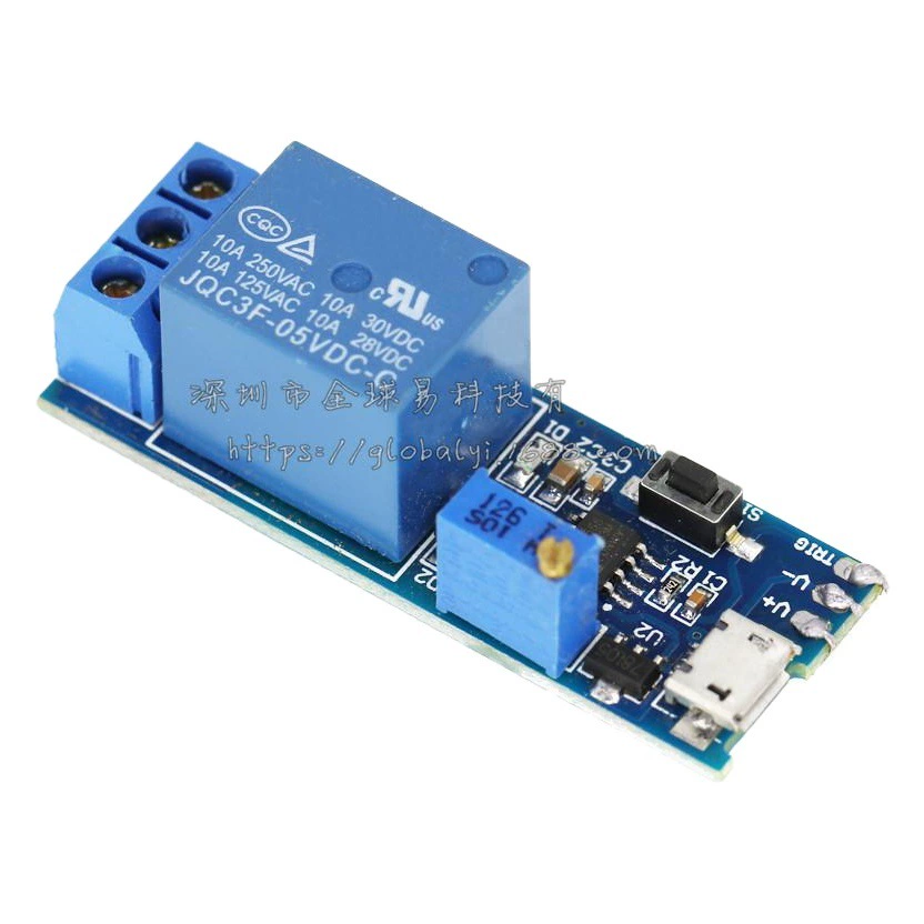 Широкий переключатель задержки проводимости модуля таймера модуля реле задержки триггера напряжения 5 В-30 В