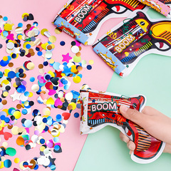 Automatic Inflating Fireworks Gun Children's Birthday Party Atmosphere Supplies Wedding Props Small Firecracker Handheld Flower Cannon