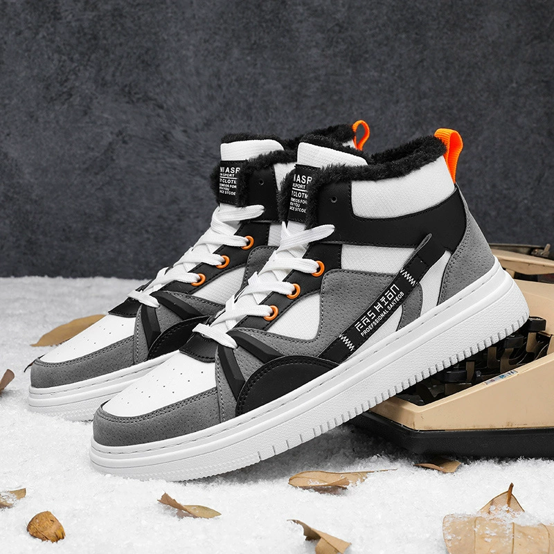 Wear-resistant high demi-season non-slip trend set, sneakers, universal casual footwear for hiking, Korean style