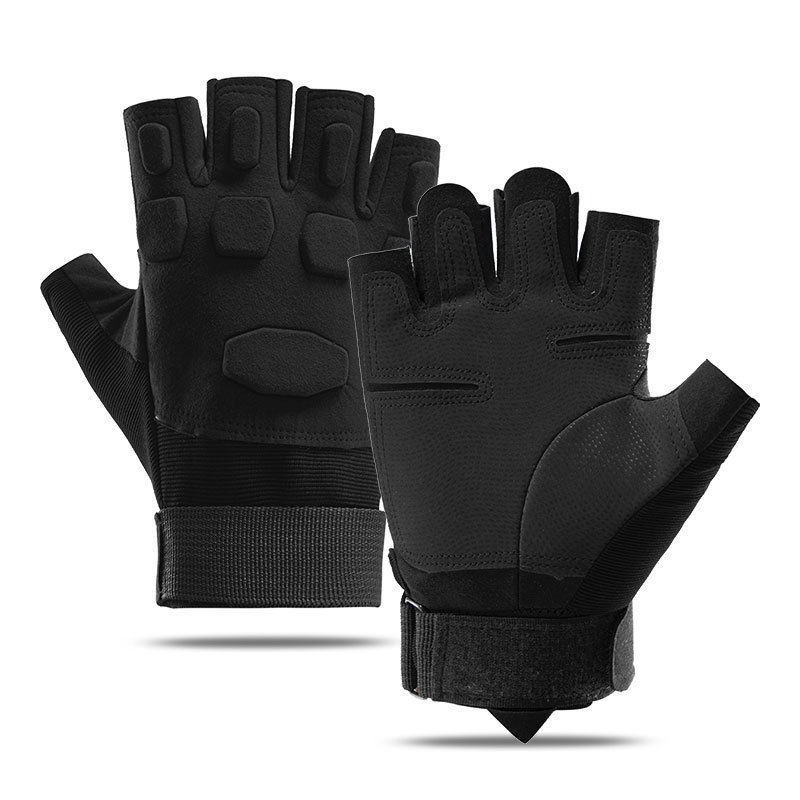 Guantes tácticos transfronterizos para hombres y mujeres al aire libre ZS - 001 entrenamiento deportivo de protección de medio dedo al aire libre fanáticos militares especiales montar