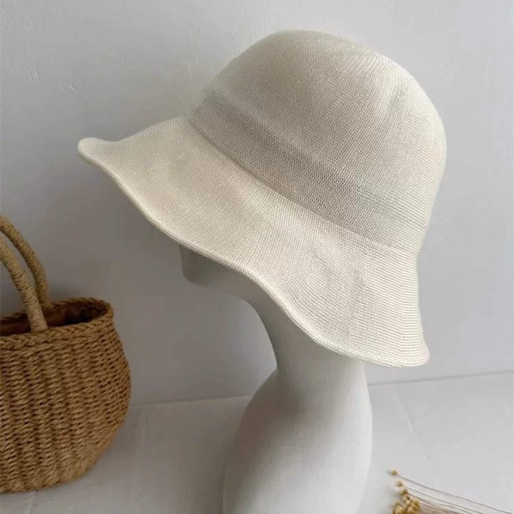 Cappello alla pescatora hepburn in seta di gelso per donna estate_voghion.com