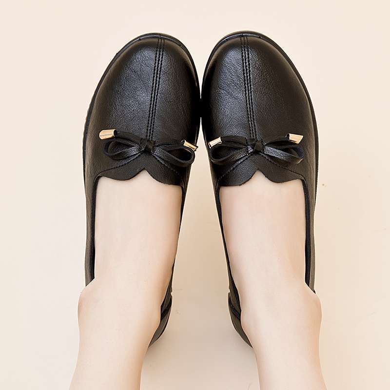 Special Offer New Spring & Fall Mother's Shoes, Middle-Aged Soft-Soled Comfortable Flats-Soled Shoes for the Elderly, Middle-Aged and Elderly Women's Shoes, Non-Slip Leather Shoes