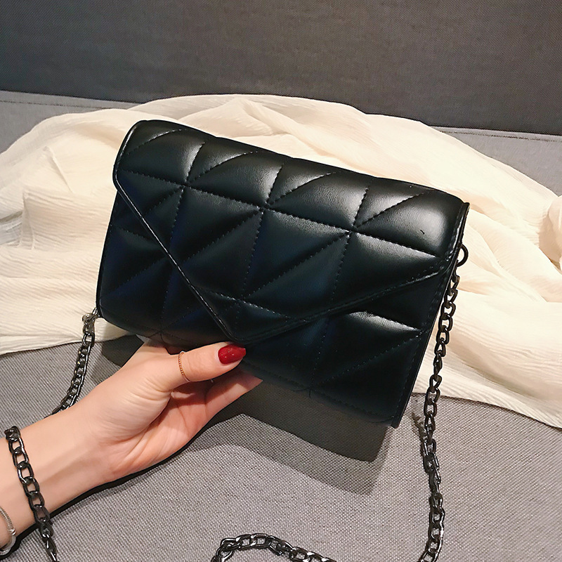 Bags for Women 2025 New Trendy Internet Celebrity Small Black Bag Fashionable Korean Style Women's Bag Quilted Chain Versatile Crossbody Small Square Bag Bags for Women 2025 New Trendy Internet Celebrity Small Black Bag Fashionable Korean Style Women's Bag Quilted Chain Versatile Crossbody Small Square Bag