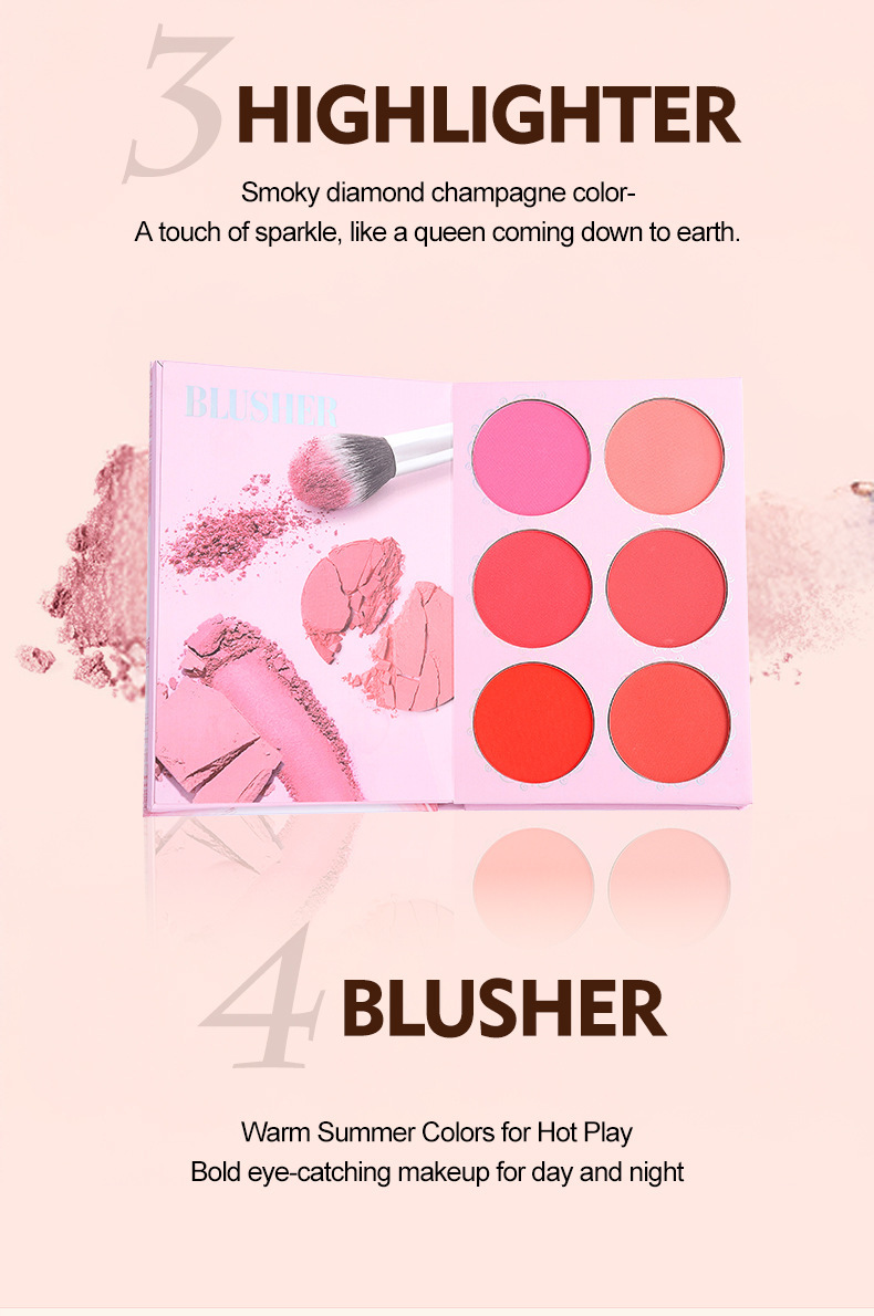 4 Layer Eyeshadow Palette Matte Eyeshadow Highlighter Blush Multi Purpose Under Eye Concealer Beauty Makeup Cosmetics_voghion.com