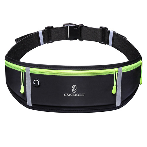Outdoor sports three pocket waist bag casual travel fitness running bag water-resistant phone bag unisex applicable