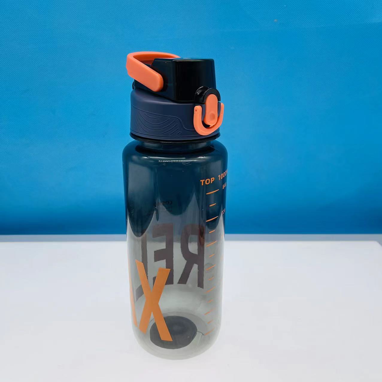 Nuevo plástico taza de agua hombres y mujeres de gran capacidad 1000ml portátil conveniente deportes hervidor estudiante al aire libre ocio taza