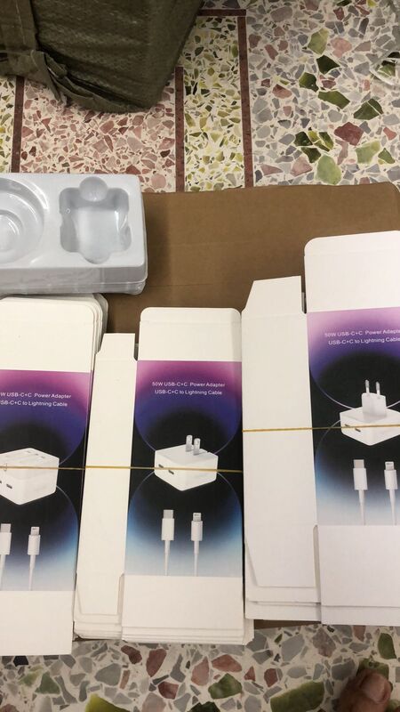 供应双c口35w快充苹果iPhone充电器50wPD快充双口Type中美规套装|undefined
