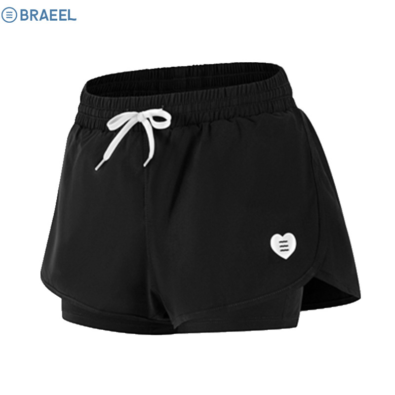 Korean Women's Quick-Dry Sports Shorts, Anti-Exposure Two-Piece Swimwear, Women's Wet and Dry All-Purpose Beach Shorts Swimsuit