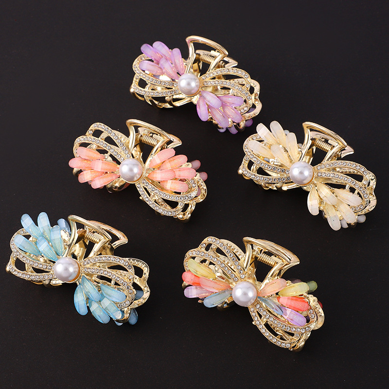 2025新款小清新发夹女麦穗后脑勺抓夹中号夹子头饰半扎发发卡头饰