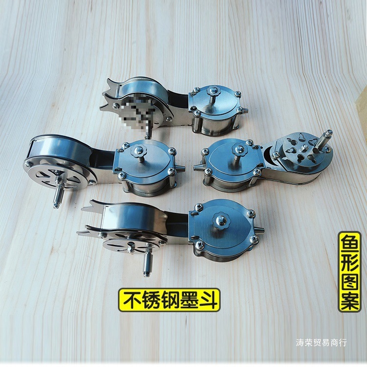 工地不锈钢墨斗耐摔耐用whj款放线家装装修建筑手摇不卡线