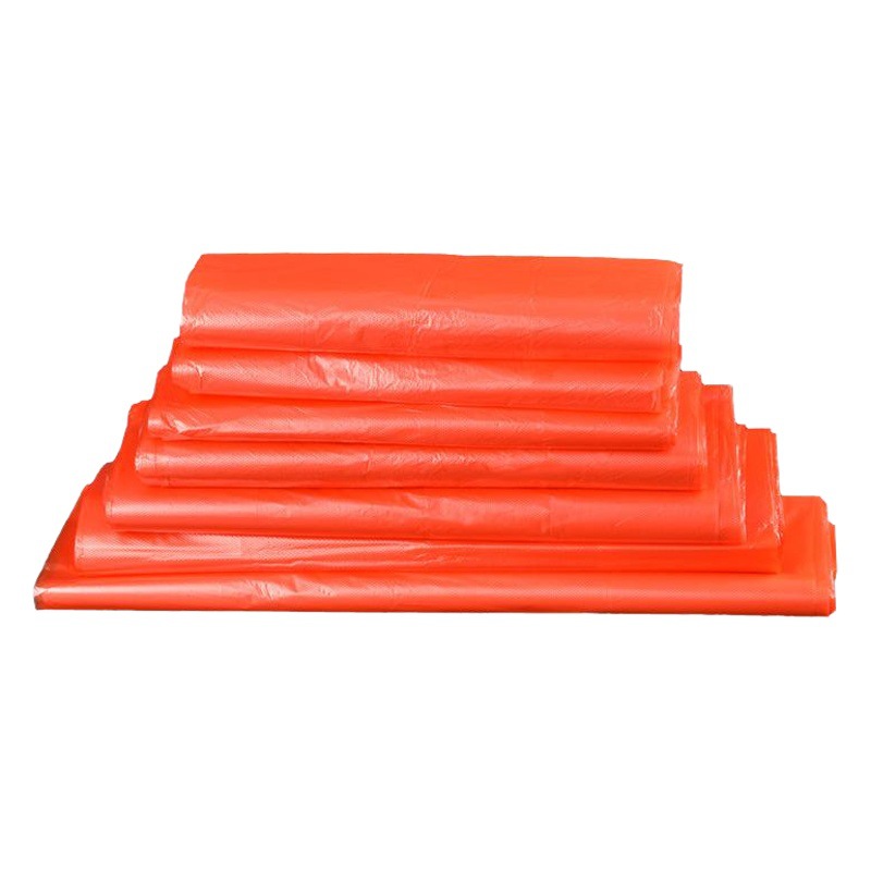Rojo bolsa de plástico chaleco bolsa de compras portátil conveniente bolsa de comida para llevar bolsa de embalaje chaleco bolsa de compras al por mayor